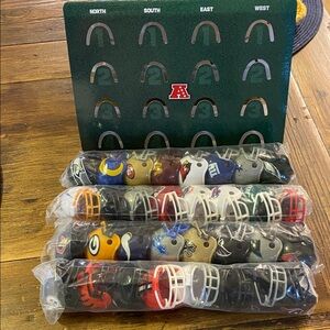 Riddell 32 Piece Mini Helmet Football Standings Tracker Set. Kids Gift.